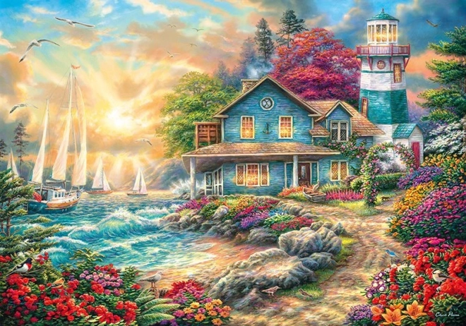 Puzzel Zonsopgang bij de zee 2000 stukjes