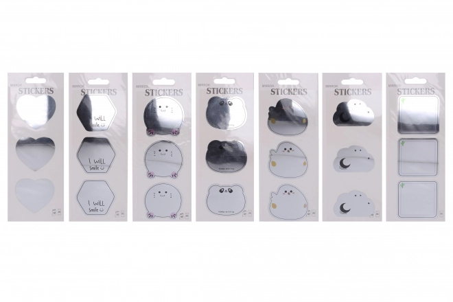 Spiegelstickers 12x8 cm - MIX