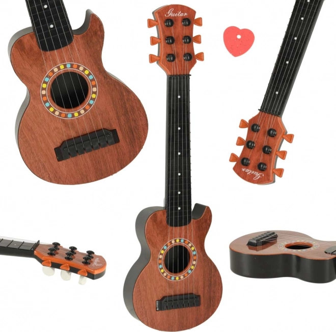 Klassieke houten kindergitaar 6 snaren 46,5 cm
