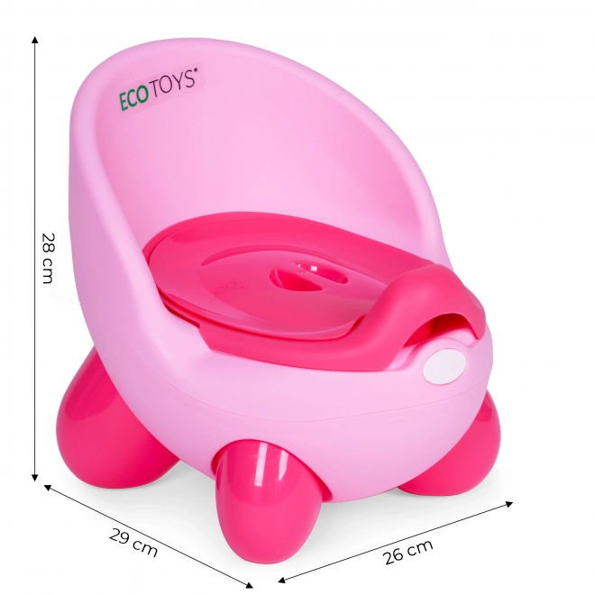 Kinderpotje met verwijderbare inzetstuk en antislip poten ECOTOYS
