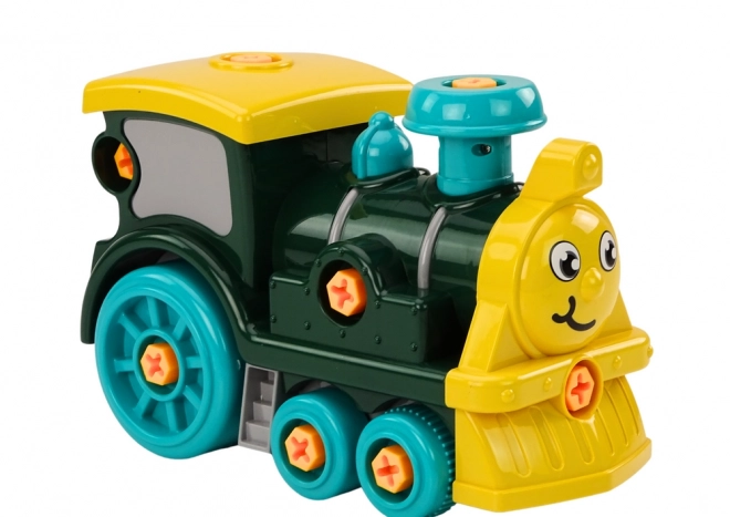 Doe-het-zelf schroeflocomotief groen