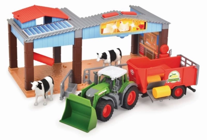 Boerderij met Fendt-tractor