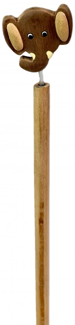 Houten potlood met olifantenkop