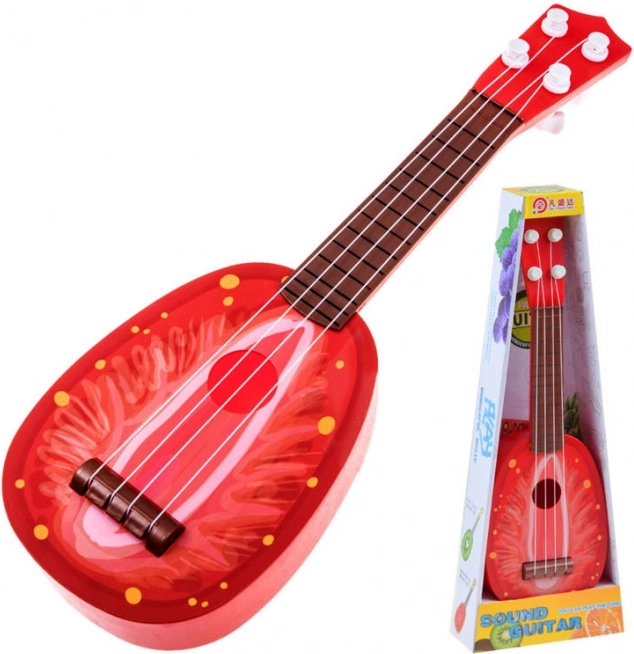 Fruitige ukelele gitaar voor kinderen – Aardbeien
