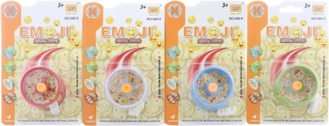 Metalen jojo met emoji‑motief