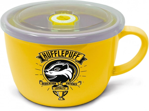 Kom met deksel Harry Potter Huffelpuf