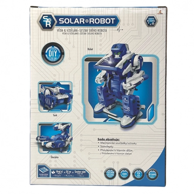 Zonne-energie aangedreven robot 3-in-1