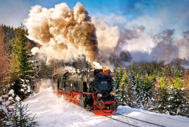 Puzzel 1000 stukjes Stoomtrein
