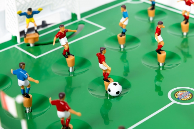 Mini voetbaltafel op veren voor 22 spelers