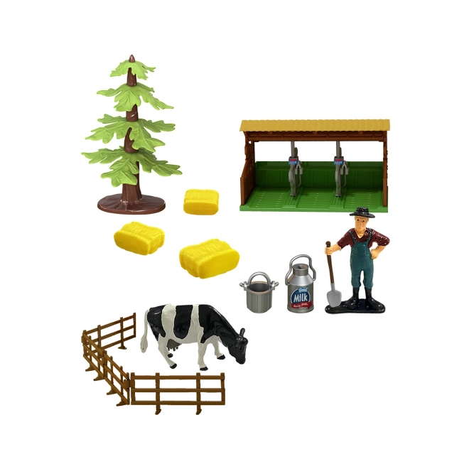 Tractor met aanhanger en accessoires voor kinderen
