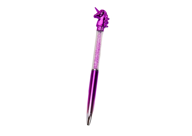 Pen Eenhoorn met diamanten Eenhoorn Blauwe vulling 0,7 mm Mix