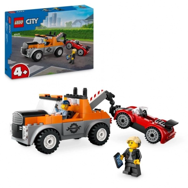 LEGO City 60435 Sleepwagen en reparatie van sportauto