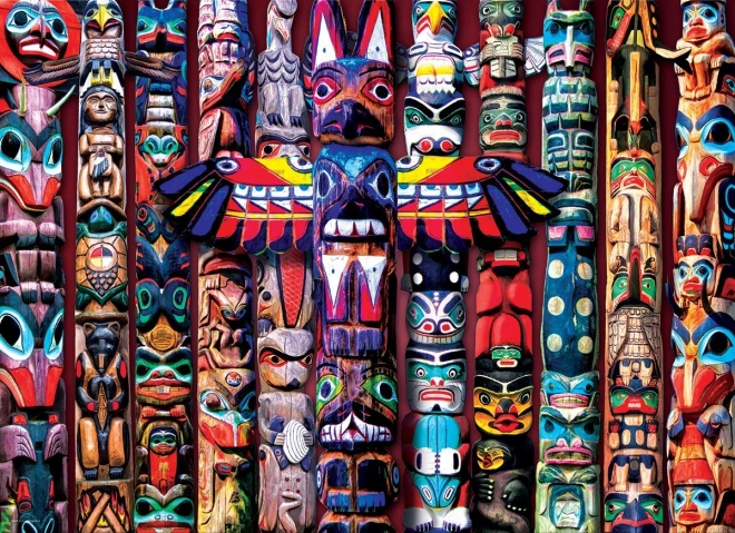 EUROGRAPHICS Puzzel Indiaanse totems 1000 stukjes