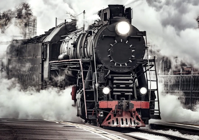 Puzzle Interdruk: Stoomlocomotief 500 stukjes