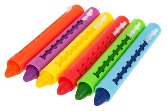 Set gezicht tekenstiften 6 kleuren