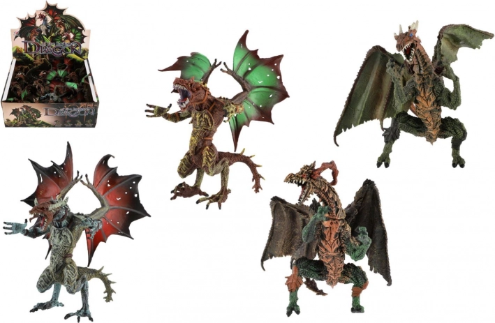 Plastic drakenfiguur 12x16 cm mix soorten