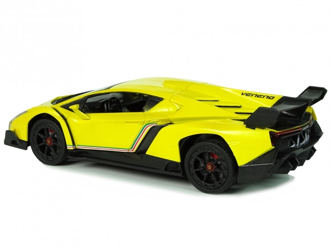 Afstandsbediende Lamborghini Veneno Geel 2.4G Afstandsbediening Stuur Geluid Lichten
