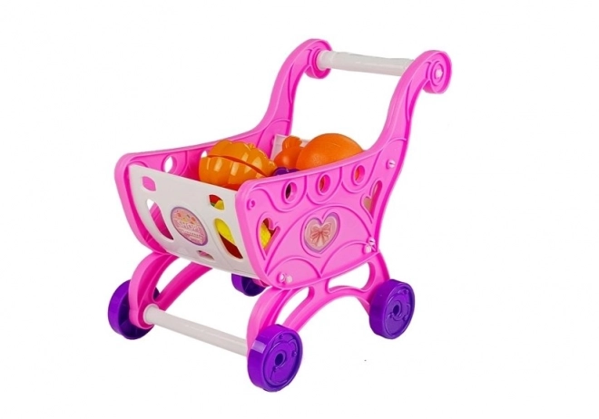 Kinderwinkelwagentje en kassa met accessoires