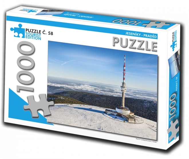 Puzzel Jeseníky, Praděd 1000 stukjes – toeristische editie