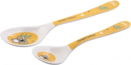 Canpol babies Melamine Lepeltjes EXOTIC ANIMALS 2 stuks geel