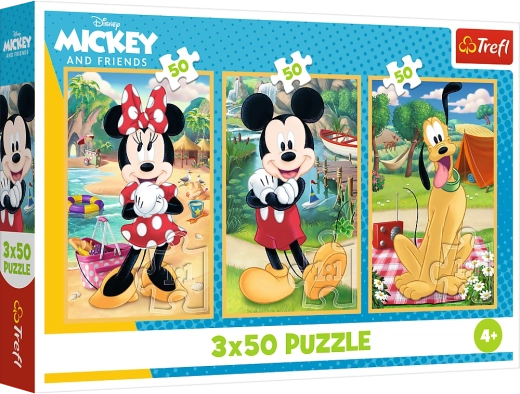 Puzzel 3x50 DISNEY – Muizen op vakantie