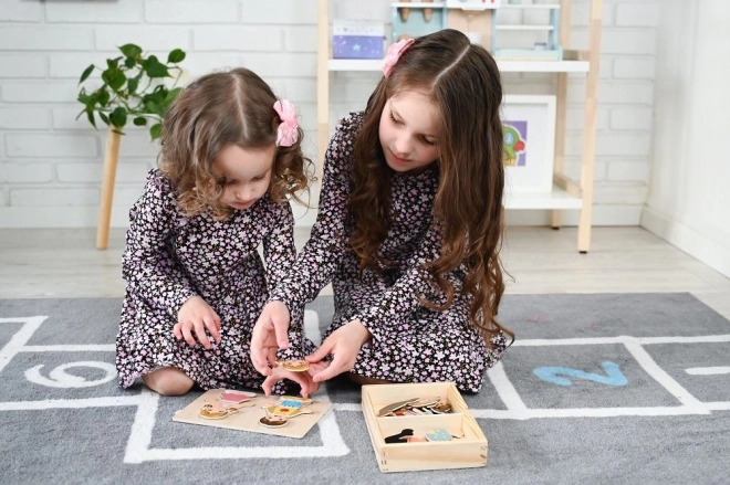 Magnetische verkleedset voor kinderen van de wereld
