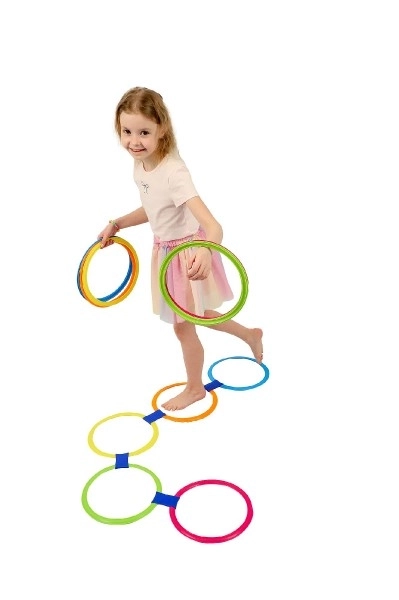 Kleurrijke springringen voor kinderen en volwassenen
