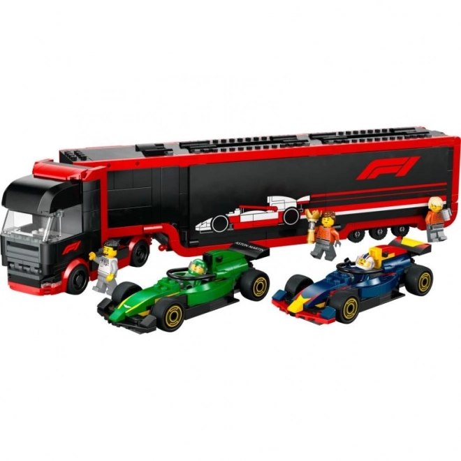 LEGO® City 60445 Vrachtwagen F1® met F1® RB20 en AMR24 auto’s