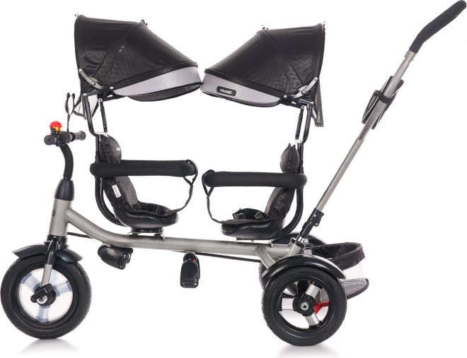 CHIPOLINO Driewieler voor tweelingen 2Play Obsidian