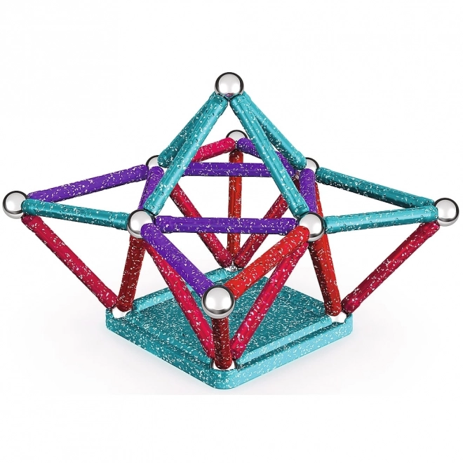 Magnetische bouwset GEOMAG Glitter 60 stukjes