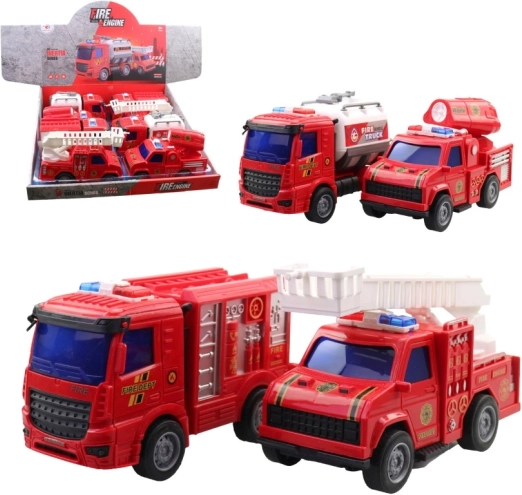 Brandweerauto's voor kinderen 15,5 cm 8 stuks