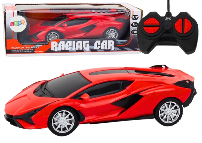 RC afstandsbediening raceauto rood 1:22