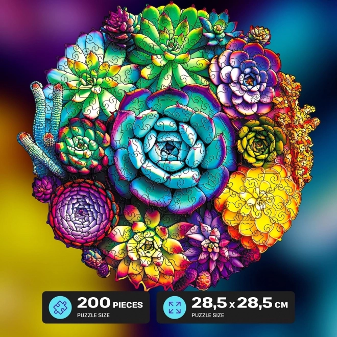 EscapeWelt houten puzzel Succulenten 200 stukjes