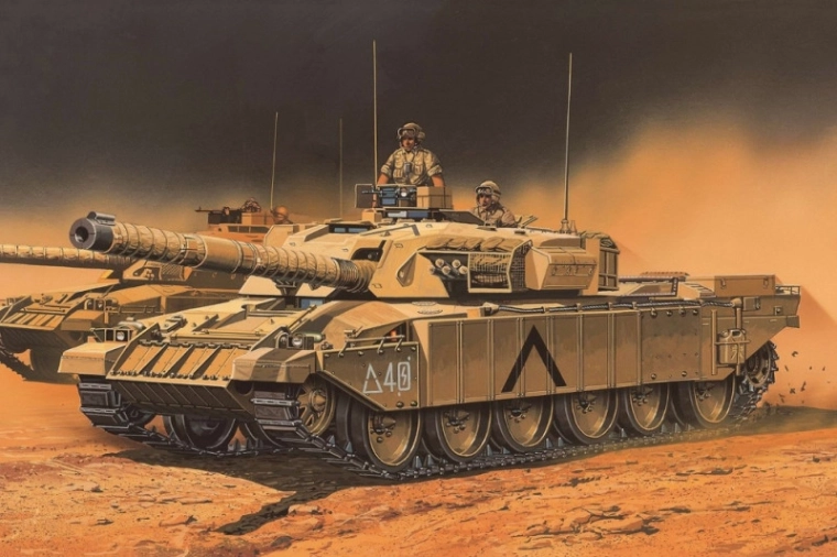 Kunststof modeltank British Army Challenger Mk.3 1/72