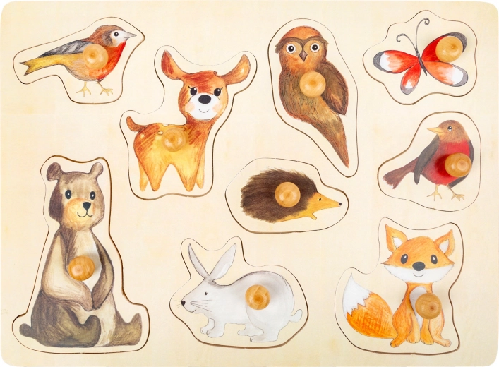 Houten puzzel Bosdieren small foot