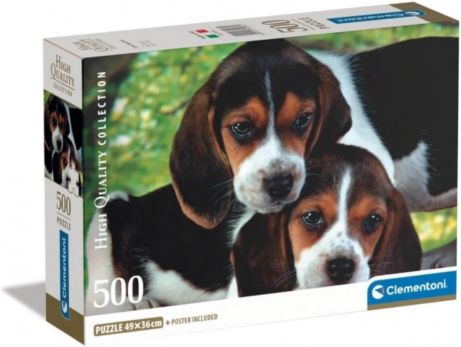 Puzzel 500 stukjes Compact Dichtbij samen