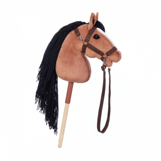 Paard op stok Hobby Horse HOPPIHORSE donkerbruin