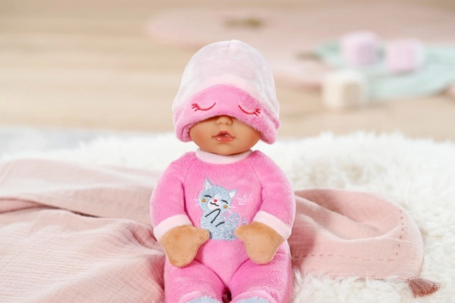 Slaapknuffel voor baby's donkerroze 30 cm
