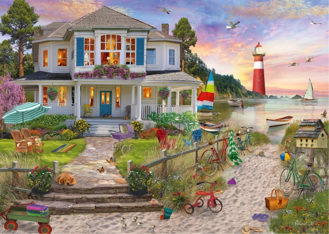 Puzzel Huis op het Strand 1000 Stukken