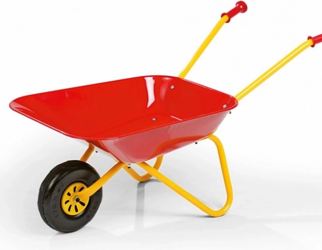 Rode metalen kruiwagen Rollytoys