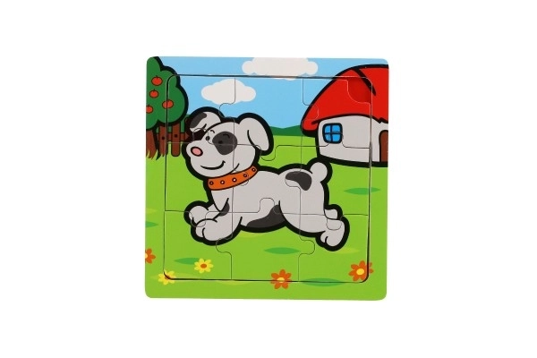 Mini puzzel Mijn eerste dieren - 9 stukjes
