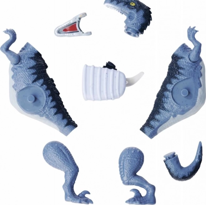 Lichtgevende dinosaurusfiguur in ei