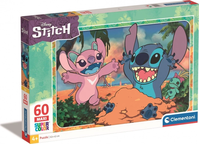 CLEMENTONI Puzzel Stitch MAXI 60 stukjes