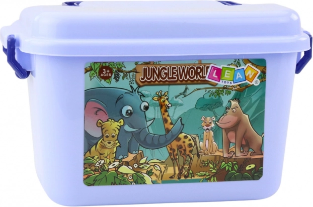 Set van 58 figuren van Wilde en Huisdieren met Koffer