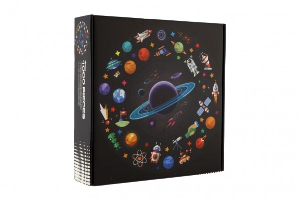 Puzzel ronde ruimte 1000 stukjes 65x65cm in doos 23x23x5,5cm