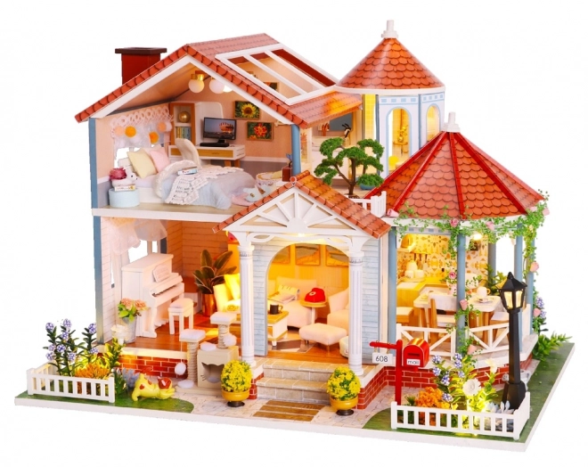 Negentien miniatuur huisje Huis gekleurde glazuur