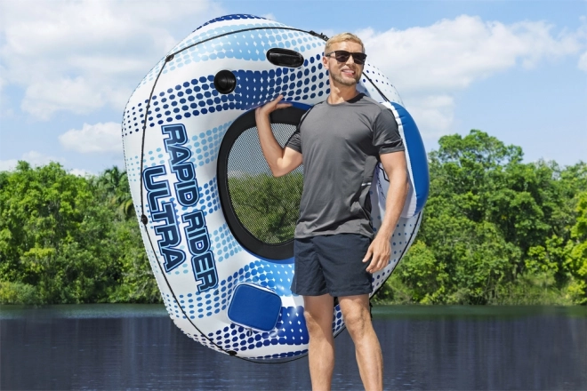 Opblaasbare drijvende stoel BESTWAY HYDRO-FORCE RAPID RIDER ULTRA 165 × 148 cm