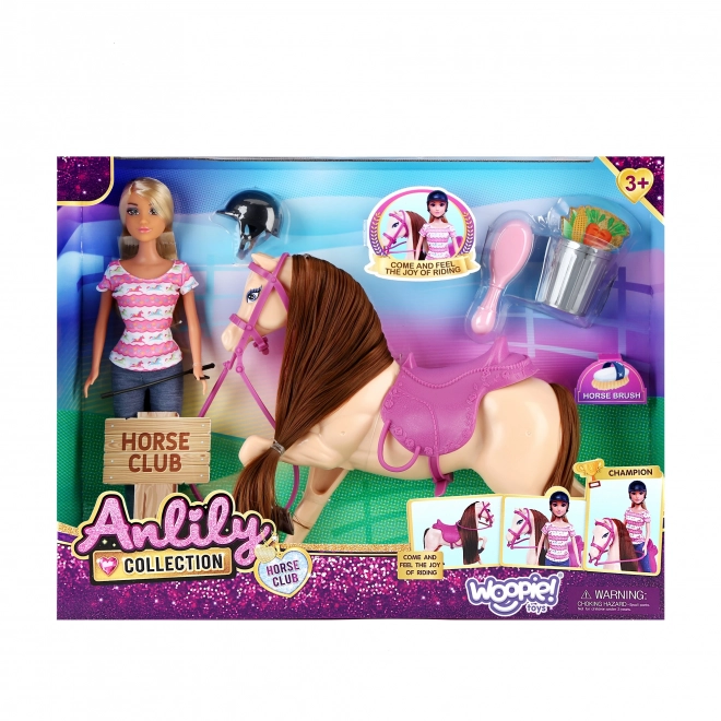 Woopie Royal set schattige pop met paard en accessoires