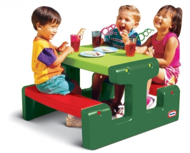 Kleine picknicktafel groen