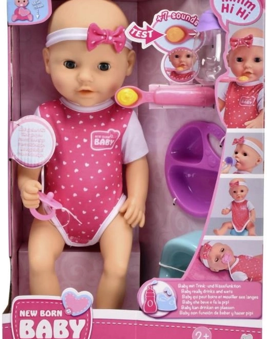 Panenka Pasgeboren Baby Hongerig 38 cm